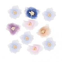 10Pcs Artificial Cloth Flower Colorful DIY Clothes Wedding Party Decoration 4cm DIY Dress Accessories Fake Flowers Clothes Decor 2024 - buy cheap