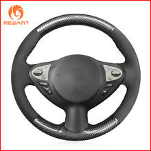 PU Carbon Fiber Hand-Stitched Steering Wheel Cover for Infiniti FX35 FX37 FX50 QX70 2014-2018 Nissan Juke Maxima Sentra SV 2024 - buy cheap