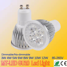 1PCS Ultra Bright dimmable 9w 12W 15w GU10 LED Bulbs Spotlight High Power gu 10 led Lamp Day White LED SPOT Light Free Shipping 2024 - buy cheap