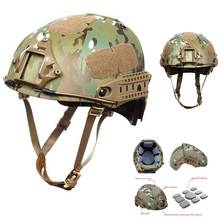 Шлем тактический AF, Регулируемый шлем из АБС-пластика с боковыми рельсами и креплением NVG, для страйкбола, пейнтбола, охоты 2024 - купить недорого