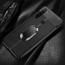 Funda de cuero de lujo para Xiaomi Redmi Note 8T, carcasa trasera protectora con anillo y soporte magnético, para xiaomi redmi Note 8t 2024 - compra barato