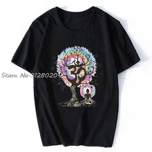 Camiseta de Yoga para hombre, camisa con estampado de pájaros bonitos, meditación India Zen Om Tree, divertida, a la moda, corta, 3D 2024 - compra barato