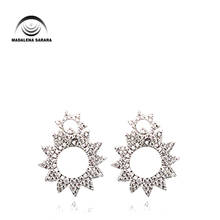 MADALENA SARARA Fashion Women Cubic Zircon Pave Setting Copper Earrings Three Style Options 2024 - buy cheap