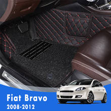 Carpets For Fiat Bravo 2012 2011 2010 2009 2008 Luxury Double Layer Wire Loop Car Floor Mats Custom Auto Styling Accessories 2024 - buy cheap