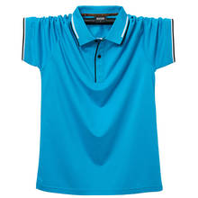 Casual Top Plus Size 6XL 5XL XXXXL Men Polo Shirt Short Sleeve Shirt Pathwork  Blouse embroidery breathable cotton Stitching 2024 - buy cheap
