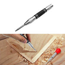 Upgrade Automatic Center Pin Spring Loaded Mark Center Punch Tool Wood Indentation Mark Woodworking Tool Bit Portable Puncher 2024 - buy cheap