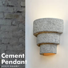 Cement Industrial Wind Wall Lamps Retro Bedroom Aisle Balcony Sconce Wall Lights Cafe Bar Loft Art Deco Restaurant Lamp Fixtures 2024 - buy cheap