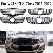 Parrilla delantera de carreras para mercedes-benz, cubierta de rejilla superior para modelos clase CLS, W218, 2015, 2016, 2017, GTR Diamond 2024 - compra barato