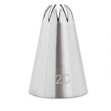 Piping Icing Nozzle Cream Pastry Accessories Stainless Steel Cake Cream Decoration Pastry Tips Baking Tools for Fondant Cake #2C 2024 - buy cheap