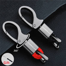 LLavero de Metal para coche, accesorio con hebilla en la cintura y logotipo para Toyota Corolla, Camry, Yaris, c-hr, Auris, Corolla 2024 - compra barato