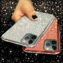Shiny Bling Case for iPhone 7 8 Plus 6 6s Plus X XS Max XR Glitter Soft TPU for iPhone 11 Pro Max SE 2020 X XS Max Diamond Case 2024 - buy cheap