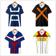 Boku no Hero Academia T Shirt Men Women Baseball Tshirt Anime Clothes My Hero Academia Cosplay Costume Uniform T-shirt Tops 2024 - buy cheap