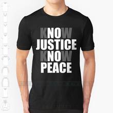 Know Justice Know Peace I Can't Breathe George Floyd T-shirt Hands Up Dont Shoot Black Lives Matter Printed T-shirt 2024 - buy cheap