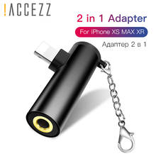 ! ACCEZZ 2 в 1 адаптер для зарядки и прослушивания для Iphone X XR XS MAX 8 7 Plus 3,5 мм разъем AUX зарядное устройство сплиттер 2024 - купить недорого