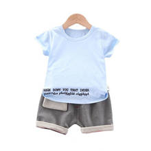 New Summer Baby Girl Clothes Children Boys Cotton T- Shirt Shorts 2Pcs/Sets Toddler Casual Sports Costume Infant Kids Tracksuits 2024 - buy cheap