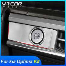 Vtear For KIA Optima K5 DL3 central control cover decoration Car styling one-button start trim accessories interior parts 2021 2024 - buy cheap