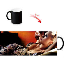 Customized Ceramic Coffee Mugs Scarlett Johansson Milk Tea Magic Color Change Mug Heat Sensitive Color Changing Water Cup 12oz 2024 - buy cheap