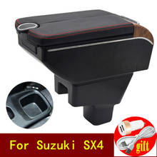 Arm Rest For Suzuki Sx4 2007-2013 armrest box Double doors open 7USB Centre Console Storage Box Arm Rest 2024 - buy cheap