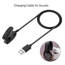 1 м USB Магнитная зарядная док-станция кабель для передачи данных шнур провод для Suunto 5/Suunto 3 фитнес/Спартанский тренажер/АМБИТ 123/подача/Kailash 2024 - купить недорого