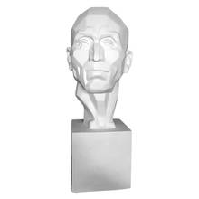 Estátua de gesso em forma de cabeça, escultura, artesanato, decoração de sala romana, decoração moderno, acessórios nórdicos para casa ac50dx 2024 - compre barato