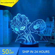 Lámpara 3d de Anime Persona 5, decoración para dormitorio de niños, luz de noche, regalo de cumpleaños, Manga, habitación, escritorio, luz Led Persona 5 2024 - compra barato