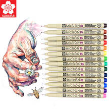 Sakura-caneta de agulha colorida xsdk, conjunto colorido de caneta com agulha, à prova d'água, anime, pintada à mão, design cômico, pintura de arte especial 2024 - compre barato