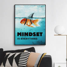 Настенное украшение для дома, скандинавский постер с изображением акулы и животных 2024 - купить недорого