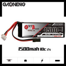 Gaoneng gnb 1500mah 2s 6.4v 10/20c lipo bateria com jr e futaba plug para futaba t16iz transmissor de controle remoto rc peças 2024 - compre barato