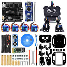 LAFVIN DIY 4-DOF панда робот набор программируемый танцующий робот набор для Arduino нано электронная игрушка/Поддержка Android APP управления 2024 - купить недорого