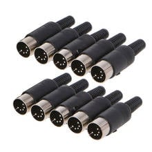 10PCS 5 Pin DIN Plug Male Connector Jack with Plastic Handle Keyboard Cable Adapter Connector 2024 - buy cheap