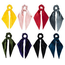 Women's Hair Scarf Scrunchies Ponytail Holder Head Bows Elastic Hair Ties Ring 2024 - buy cheap