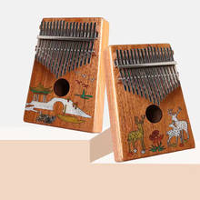 17 клавиш Kalimba большой палец фортепиано высокое качество дерево красное дерево Mbira корпус Музыкальные инструменты с обучающей книгой Kalimba фортепиано 2024 - купить недорого