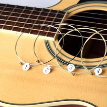 6 unids/set Universal cuerda de guitarra acústica Hexagonal latón acero cuerdas para instrumentos musicales 2024 - compra barato