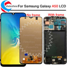 Display com estrutura, tela de 6.4 polegadas para samsung galaxy a50, display lcd, ds a505f, ds a505 2024 - compre barato