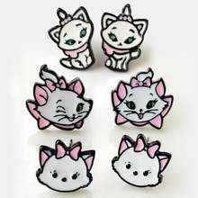 Disney Marie Cat Fashion Anime Action Figures Cartoon Products Accessories Stud Earrings Girls Unisex Birthday Gifts 2024 - buy cheap