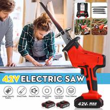 42V Cordless Reciprocating Saw Portable Replacement Electric Saw Metal Wood Cutting Machine Tool with 4 Blades 1 or 2 Batterys 2024 - buy cheap