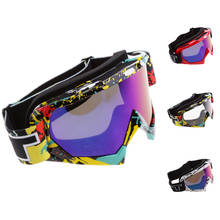 Óculos antiuv para motocross, óculos à prova de vento e poeira para motocicleta, dirt atv, corrida, ski, snowboard e snowboard 2024 - compre barato