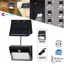 KHLITEC 2 in 1 Solar Power PIR Motion Sensor 28 LED Solar Light Wall Light In/Outdoor Garden Security Lamp 2024 - buy cheap