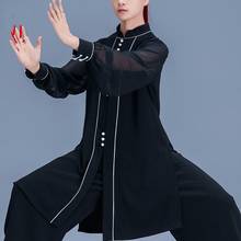 Traje de artes marciales de Tai Chi, ropa de rendimiento Wushu, traje de Tai Chi de ala Chun, blanco y negro, 11033 2024 - compra barato