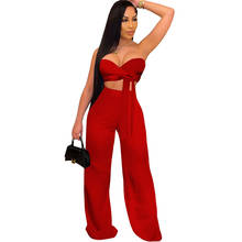 Streetwear Tracksuit 2 Two Piece Set Women Outfits Black Solid Jumpsuit And Off Shoulder Crop Top Matching Sets Sweat Suits 2024 - buy cheap
