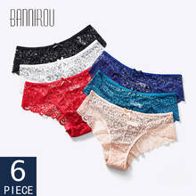 6 Pieces Panties Underwear Woman Briefs Sexy Lace Breathable Female Panty Panties Underwear For Women Sexy Lace Briefs BANNIROU 2024 - buy cheap