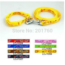 1cm Classic Pet Dog Rings Print Collar Leash Set (7 Colors) 14pcs/lot Lcj1024 2024 - buy cheap