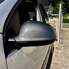 For VW Golf MK5 GTI Jetta 5 (bright black) carbon fiber Passat B6 B5.5 side mirror cover 2-piece Sharan Golf Plus Variant EOS 2024 - buy cheap