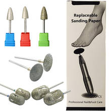 Diamond Nail Drill Bit Sanding Band Paper Rotary Burr Foot Rasp Cuticle Cutter Pedicure Tool Accessories Mill Manicure feet File 2024 - buy cheap