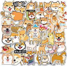 50PCS Pet Shiba Inu Stickers Cute Cartoon Animal Stickers For Computer refrigerator Decals Lovely Dog Graffiti Laptop Sticker 2024 - buy cheap