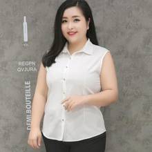 Ethnic 2019 Social Summer Blouses White Sleeveless Shirts Plus Size Blouses For Women 7xl 8xl 9xl Blusas Femininas Tops A436 2024 - buy cheap