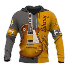 Beautiful Electric Guitars 3D Full Printed Hoodies Men Fashion Sweatshirt Autumn Casual Zip Hoodies DY96 2024 - buy cheap