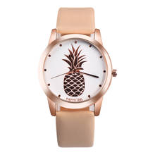 Relógio analógico de quartzo feminino, relógio de quartzo para homens e mulheres, feito em couro falso, da moda, 2019 2024 - compre barato