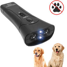 Repelente ultrasónico para perros y mascotas, dispositivo de entrenamiento antiladridos, LED, sin batería 2024 - compra barato