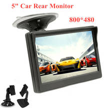 5" Car TFT LCD Monitor 5.0 Inch 800*480 16:9 Screen 2 Way Video Input HD Digital Colorful PAL/NTSC For Rear View Reverse Camera 2024 - buy cheap